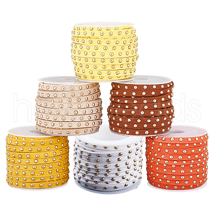   6 Rolls 6 Colors Faux Suede Cord LW-PH0002-26A-1