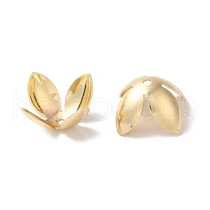 Rack Plating Brass Flower Bead Caps KK-K381-06B-G02-1