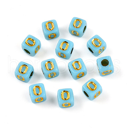 Plating Acrylic Beads OACR-N140-01F-O-1