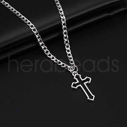Alloy Pendant 201 Stainless Steel Chain Necklaces for Men FS-WG1D596-08-1