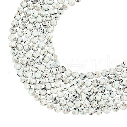 Natural Sesame Jasper/Kiwi Jasper Beads Strands G-AR0002-13-1