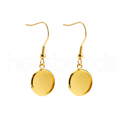 304 Stainless Steel Dangle Earrings EJEW-P001-A03-G-1