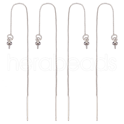 Beebeecraft 10Pcs Brass Stud Earring Findings KK-BBC0004-09P-1