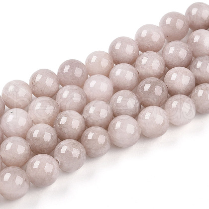 Natural Dyed Yellow Jade Gemstone Bead Strands G-R271-10mm-YXS06-1