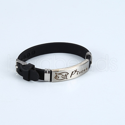 Silicone Cord Bracelets WG3CB09-11-1