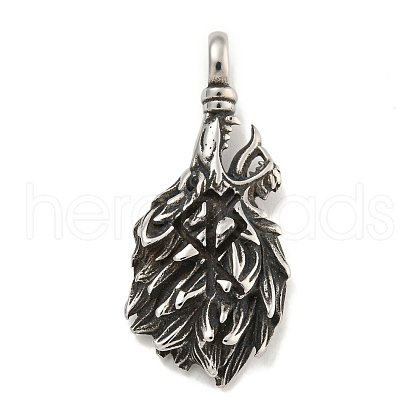 316 Surgical Stainless Steel Pendants STAS-E212-135AS-1