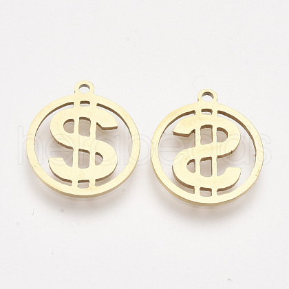 201 Stainless Steel Pendants STAS-T044-98G-1