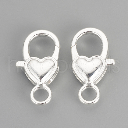 Alloy Lobster Claw Clasps X-PALLOY-R070-12S-1