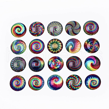 Glass Cabochons X-GGLA-S036-12-1
