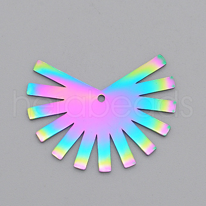 Ion Plating(IP) 201 Stainless Steel Pendants STAS-N090-LA572-1