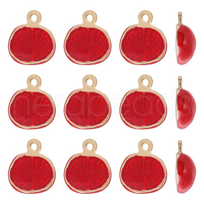 CHGCRAFT 12Pcs Alloy Enamel Pendants FIND-CA0009-59-1