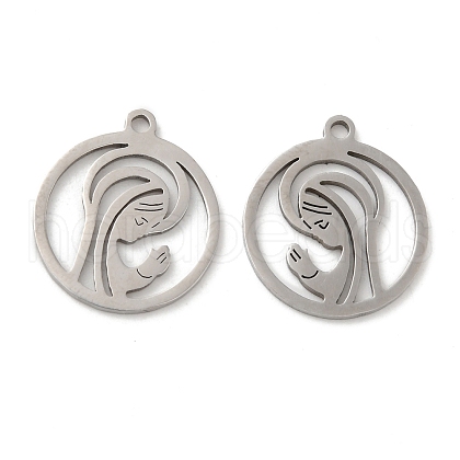 Non-Tarnish 201 Stainless Steel Pendants STAS-Q245-11P-1