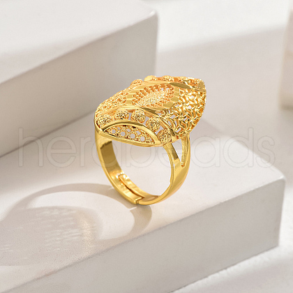 European Style Wheat Lucky Adjustable Cuff Ring LX5971-3-1