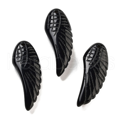 Natural Obsidian Pendants G-C134-05F-1