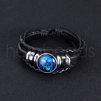 Luminous PU Leather Multi-strand Bracelets WG3B574-05-1