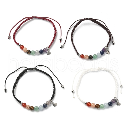 Stainless Steel Heart Charm Bracelet BJEW-JB09505-1