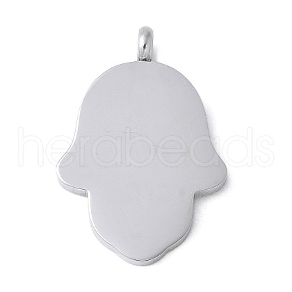 304 Stainless Steel Stamping Blank Tag Pendants STAS-S162-24P-1