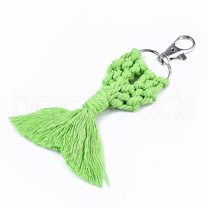 Polycotton(Polyester Cotton) Tassel Big Pendants Decorations FIND-T035-06E-RS-1