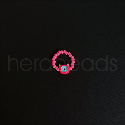 Glass Finger Rings for Women Girls FS-WG674B1-09-1