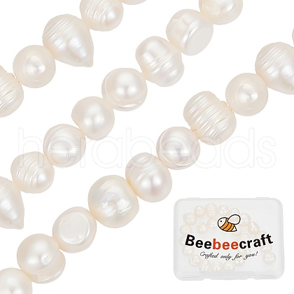 Beebeecraft 1 Strand Natural Cultured Freshwater Pearl Beads Strands PEAR-BBC0001-21-1