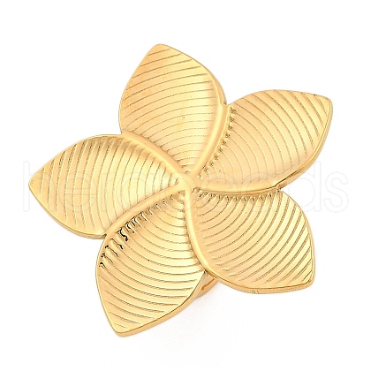 304 Stainless Steel Open Cuff Rings for Women RJEW-A049-01G-G-1