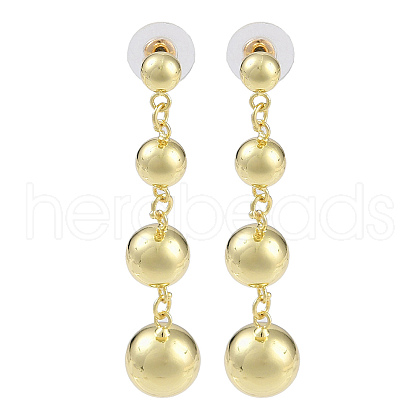 Brass Stud Earrings for Women EJEW-S225-02G-1
