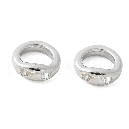 Brass Ring Charm Connectors KK-U056-55P-1