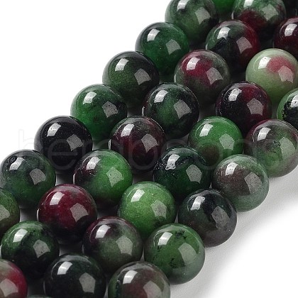 Dyed Natural Malaysia Jade Beads Strands G-G021-02C-06-1