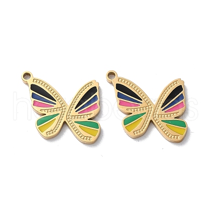 Ion Plating(IP) 304 Stainless Steel Pendants STAS-C083-02G-01-1
