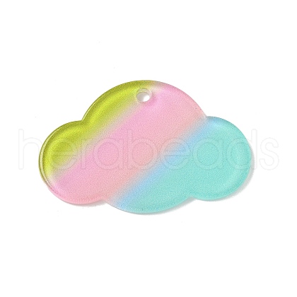Transparent Acrylic Pendants OACR-I018-04-1