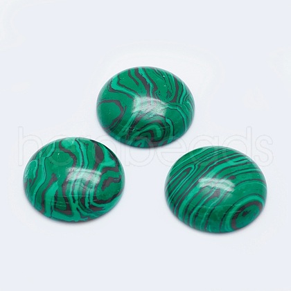 Synthetic Malachite Cabochons G-G760-B01-06-1