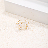 Elegant Cross Brass Stud Earrings XC2050-5