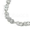 Non-Tarnish 304 Stainless Steel Heart Link Bracelets for Women BJEW-A007-02P-2