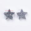 Electroplate Natural Druzy Agate Beads G-E400-02-B02-3
