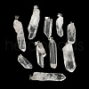 Natural Quartz Crystal Pointed Pendants G-G779-02P-1
