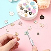 25Pcs 25 Styles Light Gold Plated Alloy Enamel Pendants ENAM-YW0004-33-6