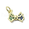 Brass Micro Pave Cubic Zirconia Pendants KK-H475-22G-01-1