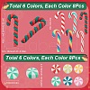 SUNNYCLUE 96Pcs 12 Styles Handmade Polymer Clay Cabochons FIND-SC0009-87-2
