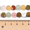 Natural Mixed Stone Flat Round Beads strands G-M454-B01-4