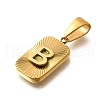 304 Stainless Steel Pendants STAS-S161-01B-G-2