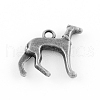 Tibetan Style Alloy Puppy Pendants TIBEP-S293-003AS-LF-2