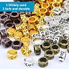 GOMAKERER 300Pcs 6 Colors Tibetan Style Alloy Spacer Beads TIBEB-GO0001-02-3