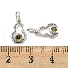 Brass Micro Pave Cubic Zirconia Pendants KK-P275-34P-3