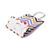 Wave Shaped Print Paper Packing Tote Bags CARB-R001-01C-2