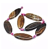 Natural Banded Agate/Striped Agate Beads Strands G-L544-036-3