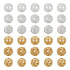  30Pcs 6 Style Brass Beads KK-TA0001-24-12