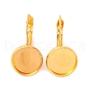 Brass Leverback Earring Findings KK-C1244-NRG-2