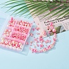 497Pcs 5 Style Rainbow ABS Plastic Imitation Pearl Beads OACR-YW0001-07D-9