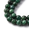 Natural Fuchsite Beads Strands G-K393-A02-8mm-4