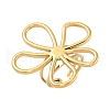 304 Stainless Steel Open Cuff Rings for Women RJEW-U060-04A-G-2